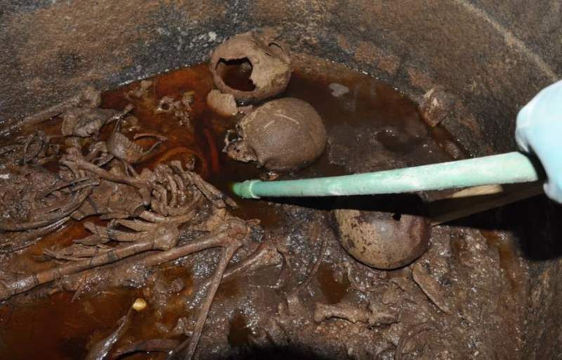 There has been analysis of the remains from the black sarcophagus. There are a few surprises